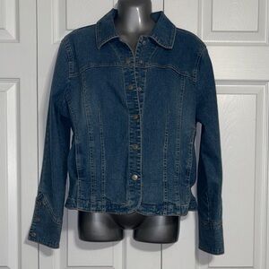 Dress Barn Blue Jean Jacket, Medium